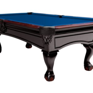Masă de biliard, biliard, Dover, 8 ft. (picior), negru, Simonis 760 albastru regal